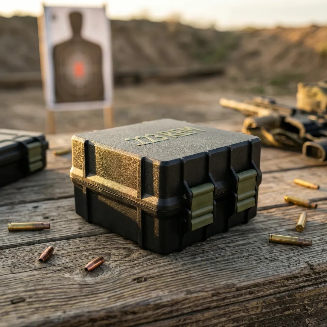 🎯100 Round Ammo Storage Box | Waterproof Hard Shell Ammunition Organizer Case