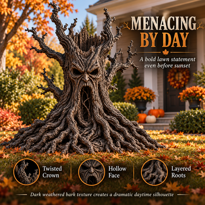 🪾🎃 Enchanted Haunted Tree Light-Spooky Glowing Halloween Yard Sculpture 👻