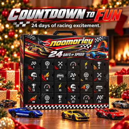🏁 24 Days of Racing Magic – Christmas Mini Car Collector's Advent Calendar 🎄