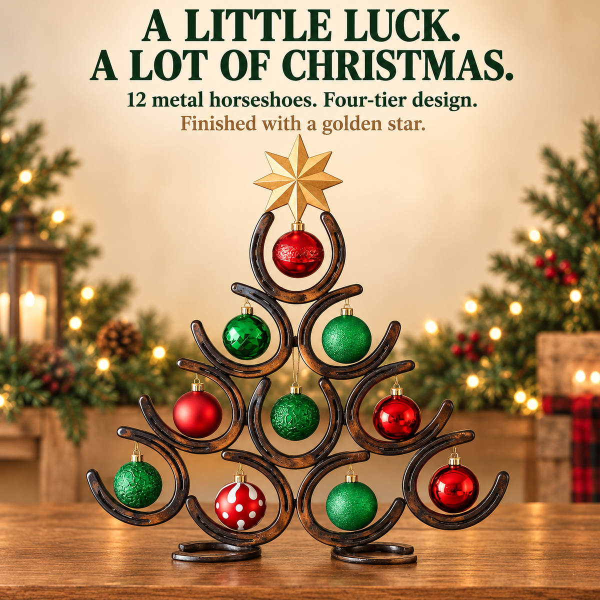 Horseshoe Lucky Christmas Tree