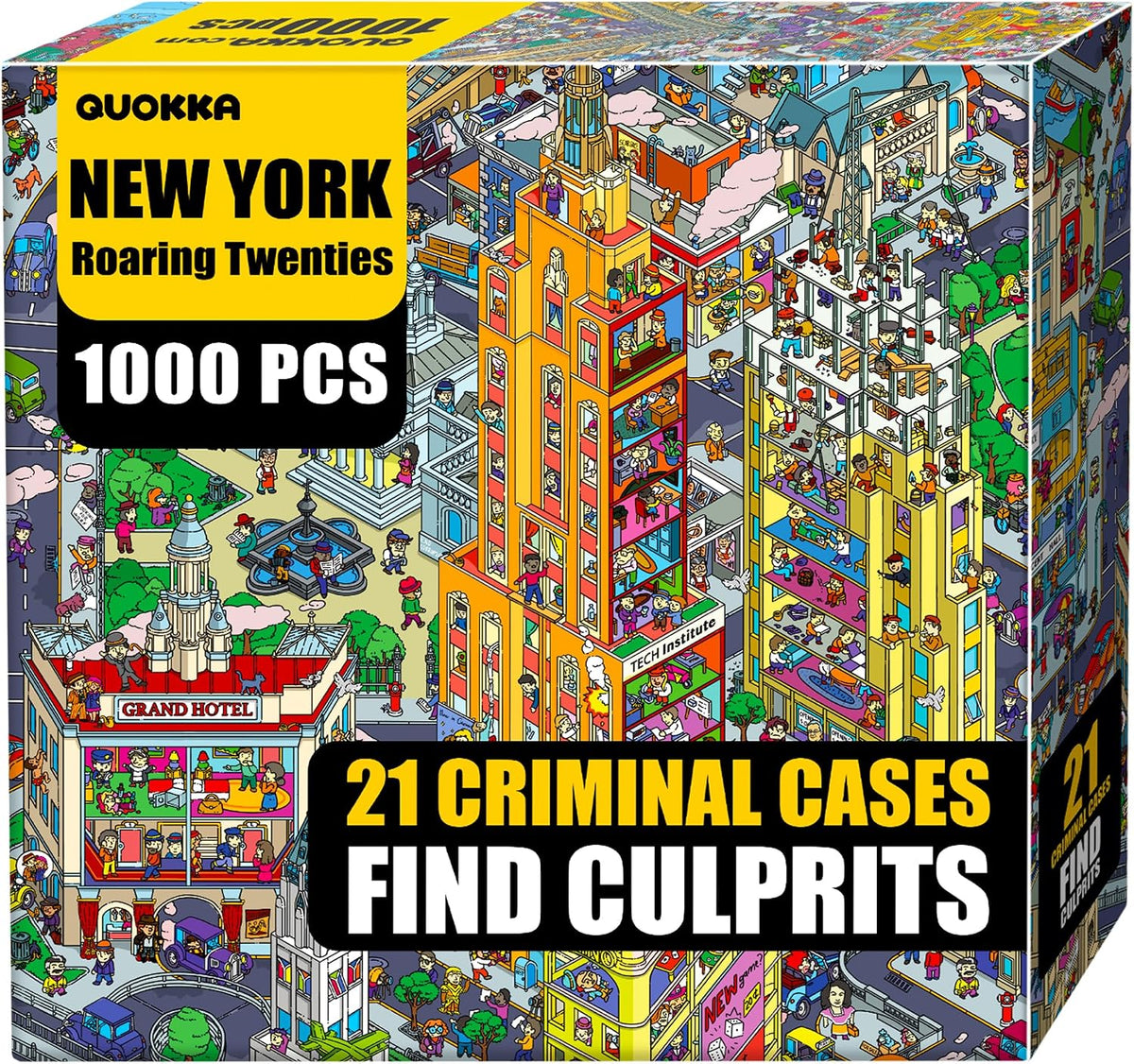 🧩🔎1000-Piece Roaring Twenties New York Detective Jigsaw Puzzle for Adults(📦Buy 2 Free Shipping)