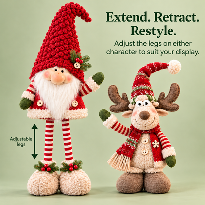 🎄 Forest-Themed Christmas Gnomes and Reindeer