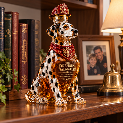 The Firehouse Dalmatian Whiskey Bottle