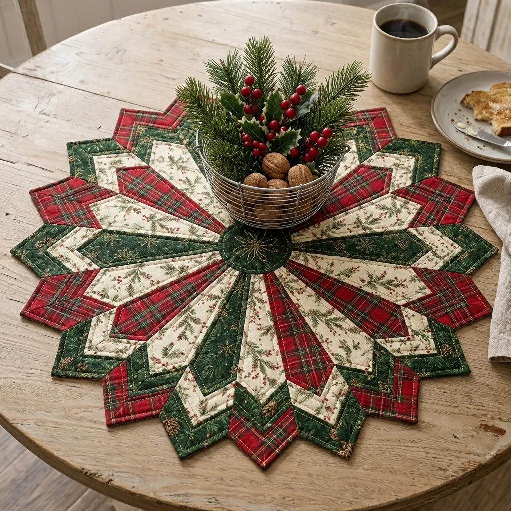 👉🔥💯Christmas Flower Diatomaceous Earth Placemat丨Finished Mat