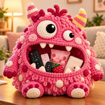 👾🧶Clutter Munchers Hungry Monster DIY Crochet Storage Buddies