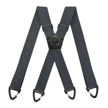 Limited time 50% off-Men's X-Back Suspenders with Hook Clips