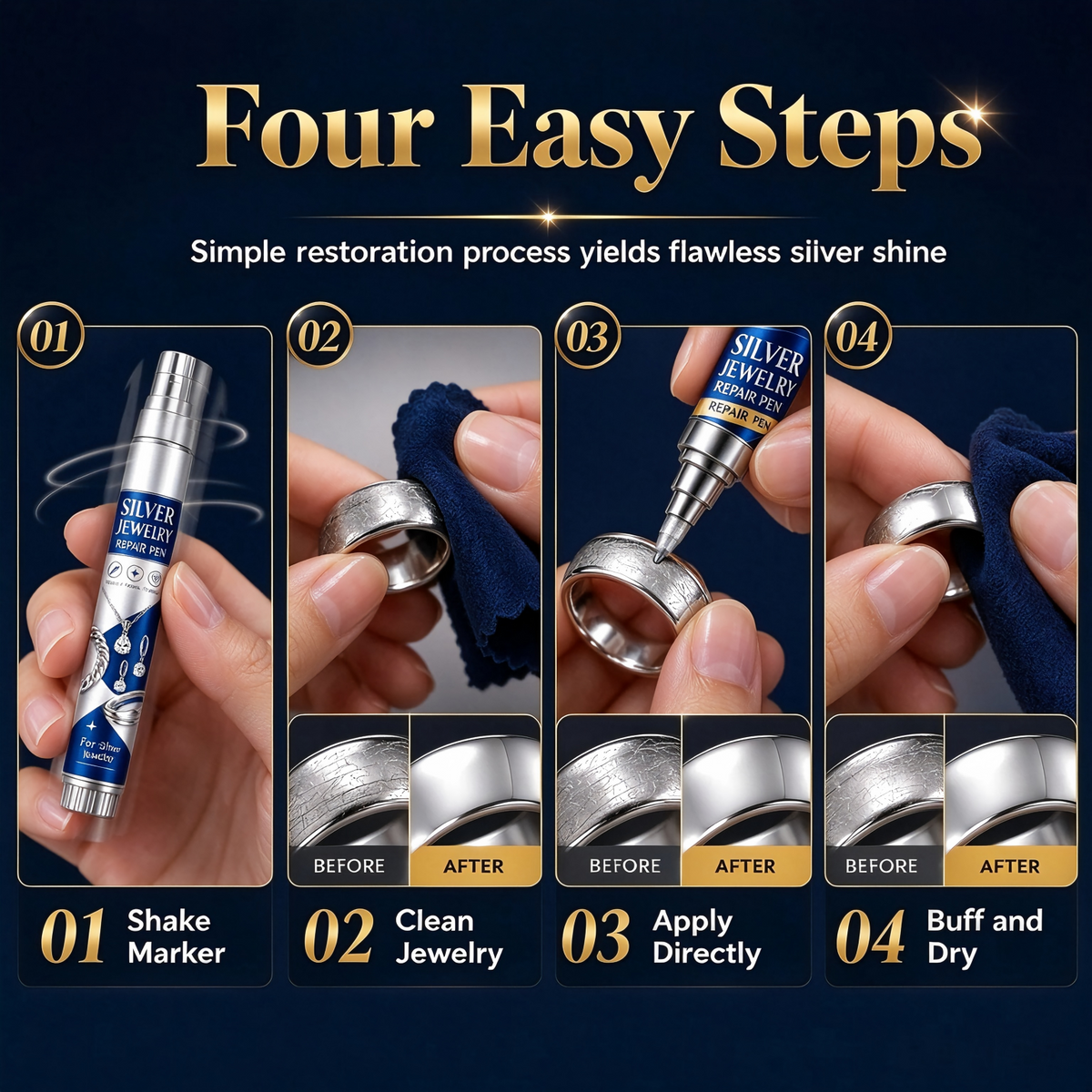 Silver Jewelry Scratch Concealer & Touch-Up Pen