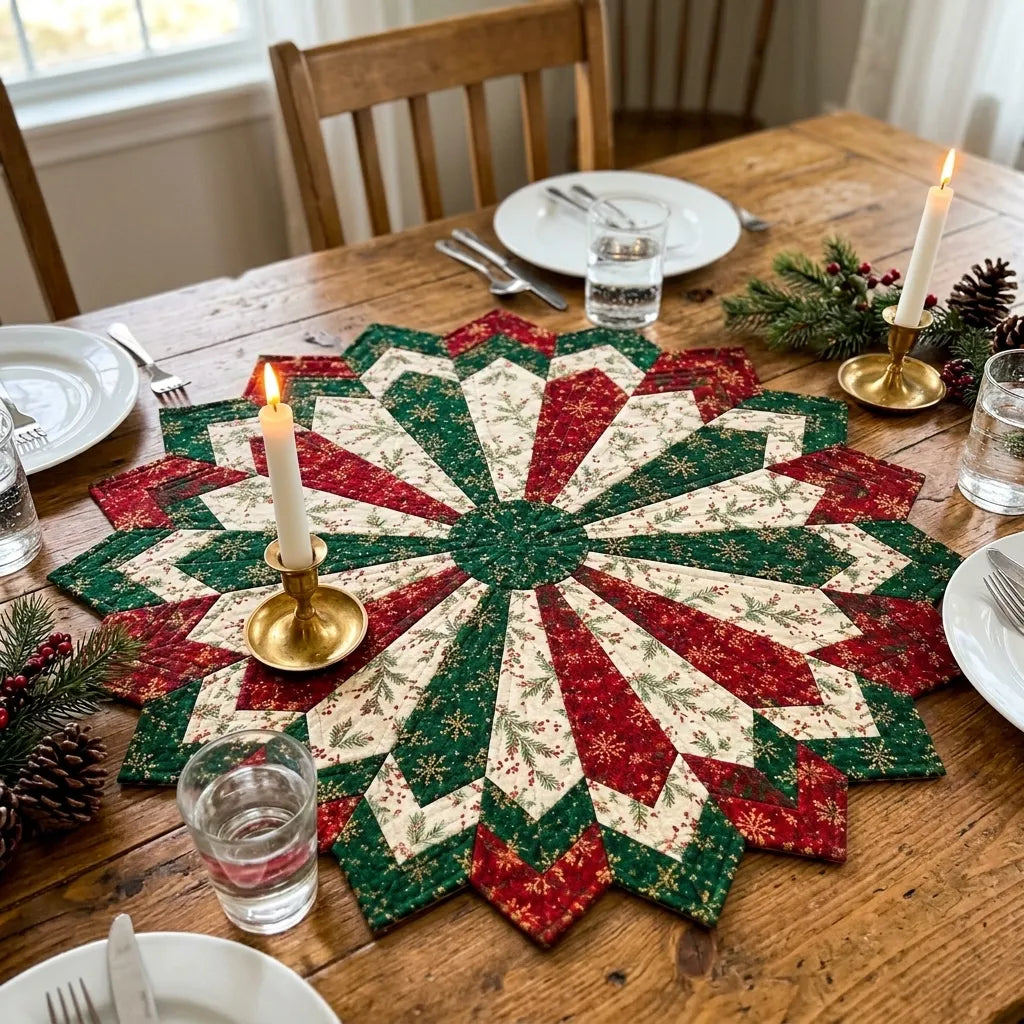 👉🔥💯Christmas Flower Diatomaceous Earth Placemat丨Finished Mat
