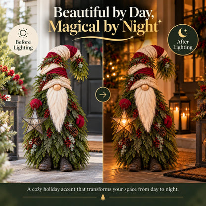 🔥Evergreen Star Gnome™ Lighted Christmas Woodland Decor