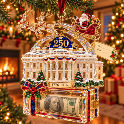🎄 Christmas Cash Gift Ornament | 20 Crystal-Style Designs with Money Holder & Gift Tag 🎁
