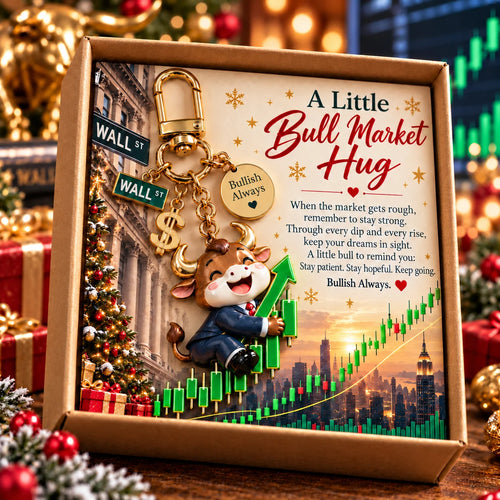 Bullish Trader Inspirational Keychain Gift Set