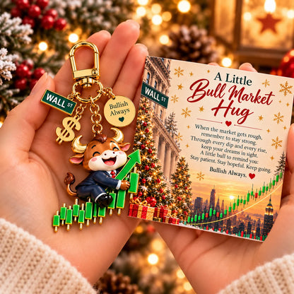 Bullish Trader Inspirational Keychain Gift Set