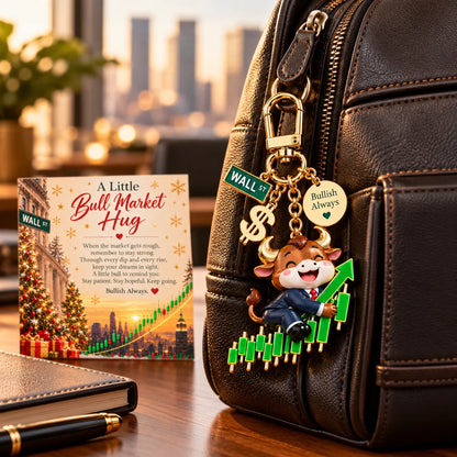 Bullish Trader Inspirational Keychain Gift Set