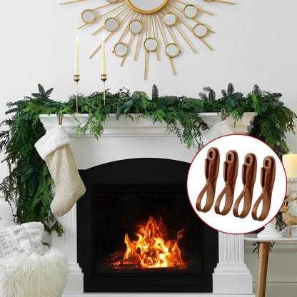 No-Drill Christmas Garland Hangers – Self-Adhesive Flexible Silicone Hooks (Set of 4)