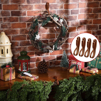 No-Drill Christmas Garland Hangers – Self-Adhesive Flexible Silicone Hooks (Set of 4)