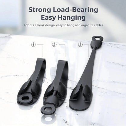 No-Drill Christmas Garland Hangers – Self-Adhesive Flexible Silicone Hooks (Set of 4)