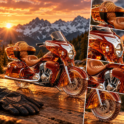 🏍️ The Open Road Never Leaves You – Motorcycle Whiskey Decanter 🥃
