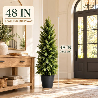 🌿 Luxury Realistic Cypress Topiary Tree – Elegant, Weather-Resistant Outdoor Décor