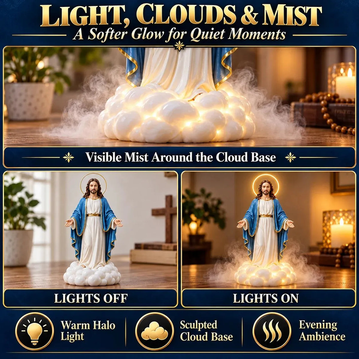 Jesus-Inspired Mist Humidifier
