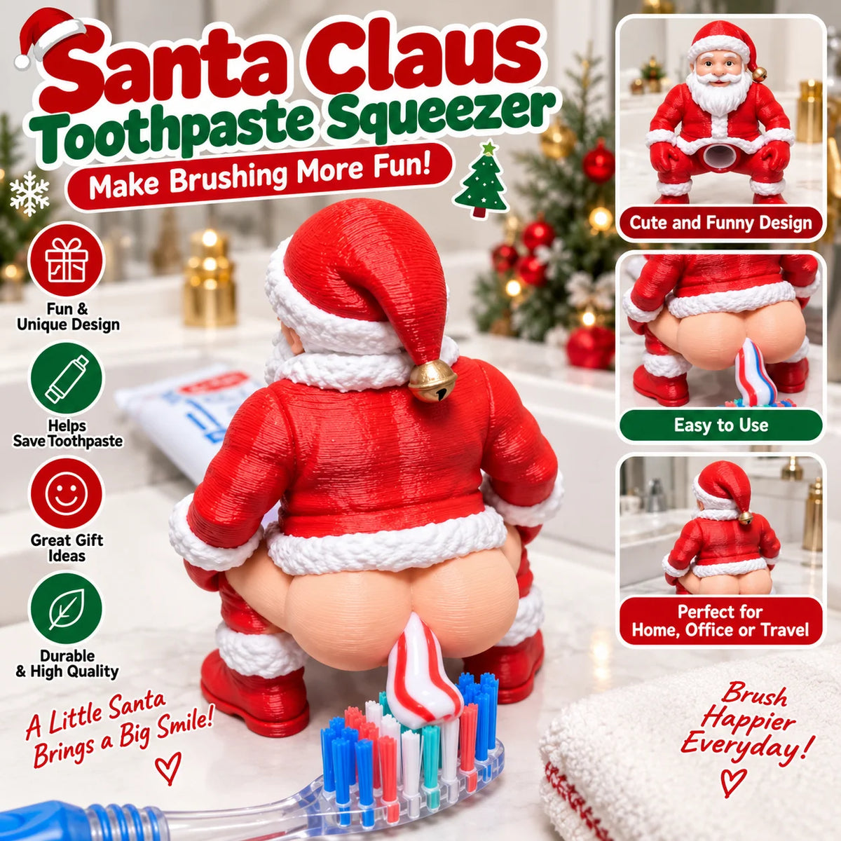 Cheek District - Santa Toothpase Dispenser