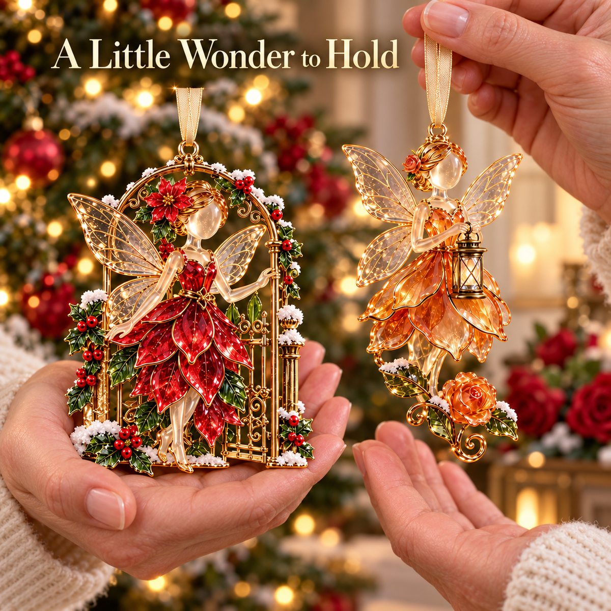 Winter Garden Fairies – 6 Enchanting Christmas Ornament Designs