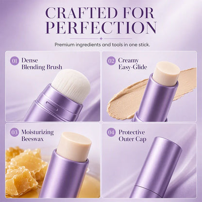 🤍Limited Buy 2 Get 1 Free!!💄 2-in-1 Color Changing Foundation Stick ✨Conceals Blemishes & Redness, Long Lasting 💗