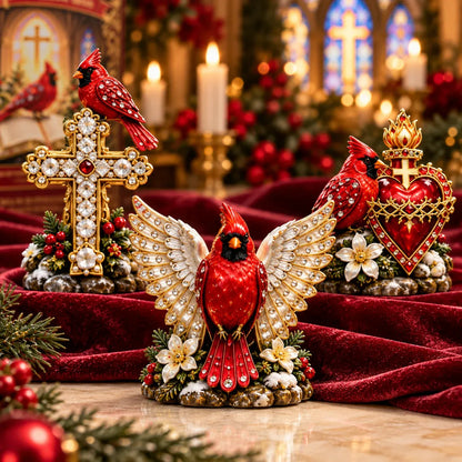 2026 Cardinal Jesus Cross 24-Day Advent Calendar – Faith-Inspired Christmas Countdown with 24 Collectible Miniatures