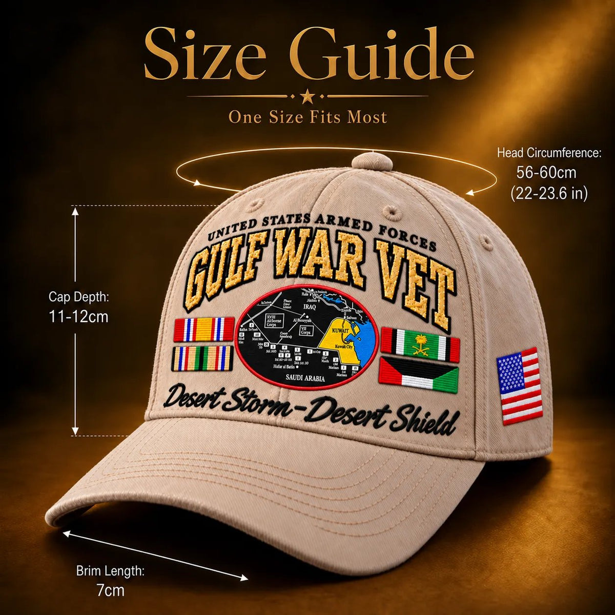 🇺🇸 Gulf War Veteran Tribute Cap – Operation Desert Storm 1990–1991