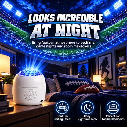 Football Stadium Room Projector – 6 Scene Films for Bedrooms, Game Rooms & Man Caves