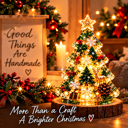 Christmas Resin Night Light DIY Kit – Handmade Glowing Holiday Keepsake