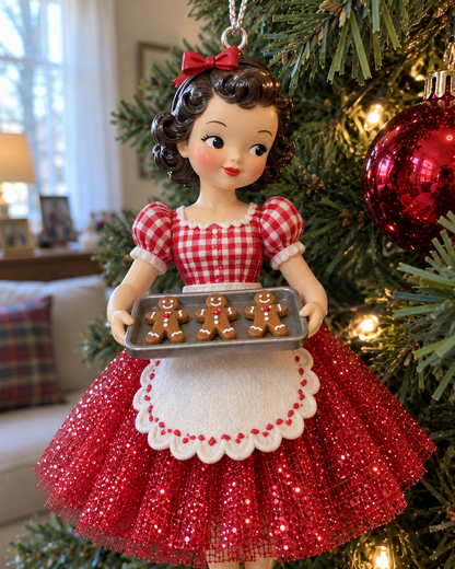 Vintage Christmas Lady Ornaments – 1950s-Inspired Keepsake Collection🎄