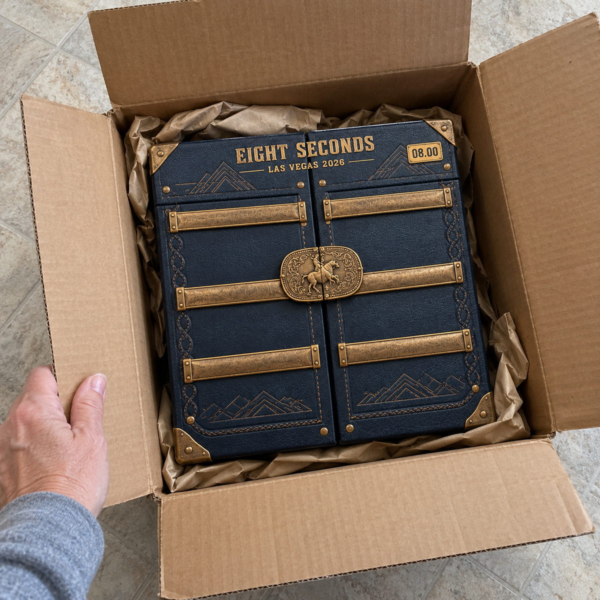 🤠 Eight Seconds Bull Rider Whiskey Decanter — Las Vegas 2026 Limited Custom Edition
