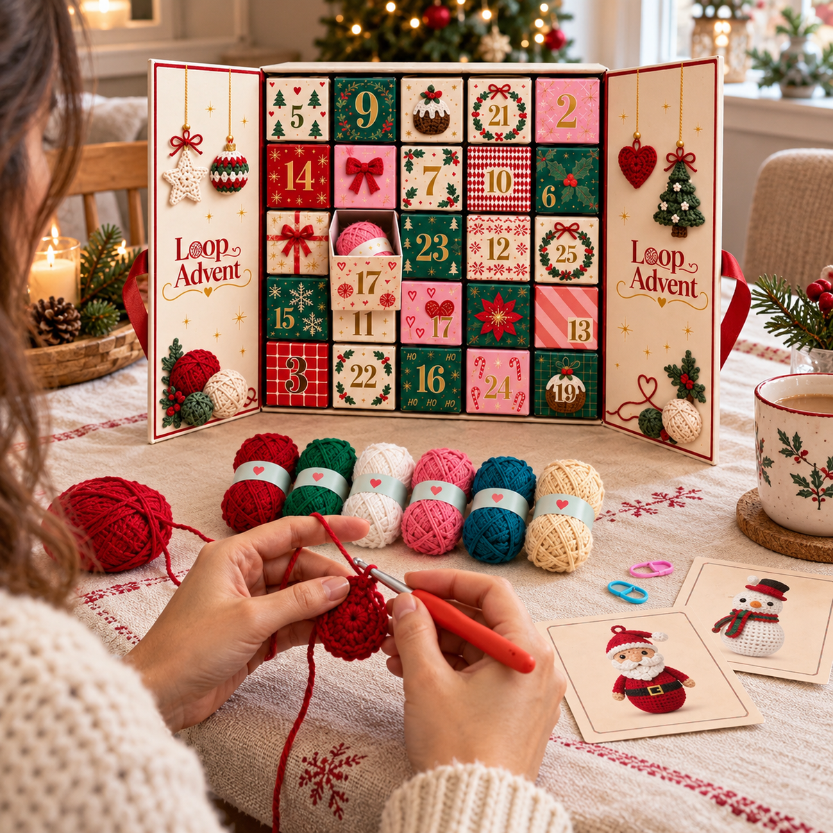 🎄 2026 Christmas Crochet Countdown：Limited Edition Trendy Collectible