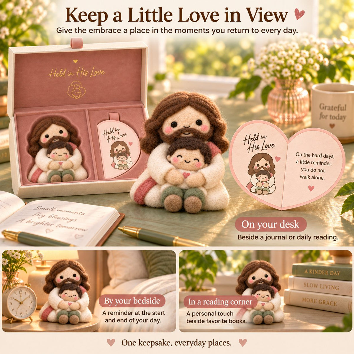 Faith-Inspired Felt Keepsake Gift Set | 6 Meaningful Designs with Matching Message Card & Gift Box 🎁