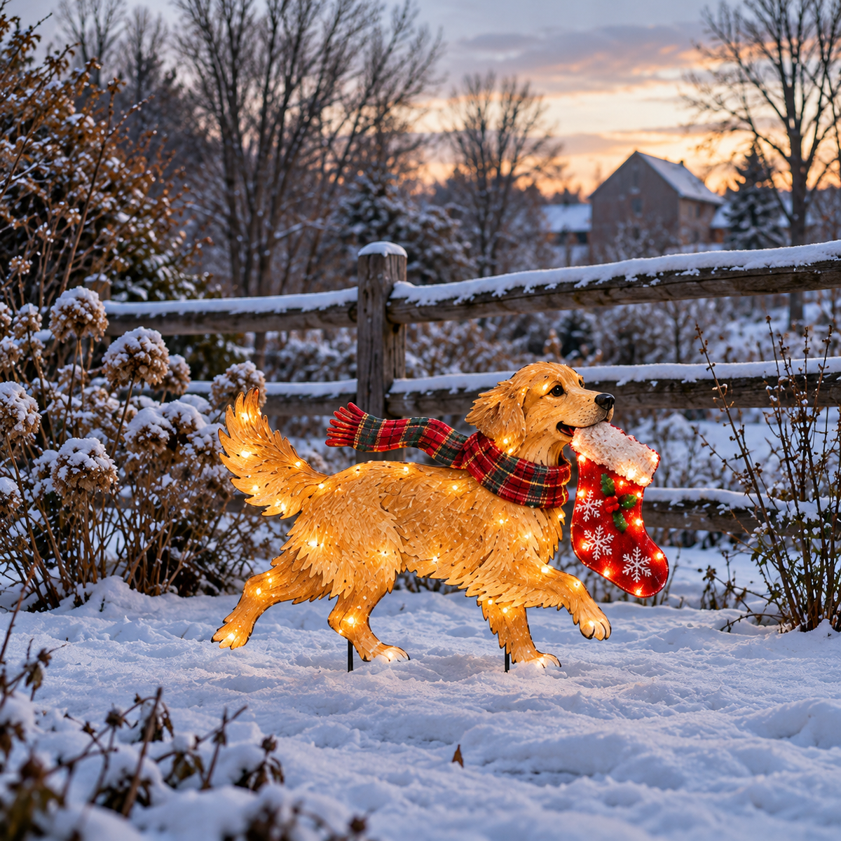 ✨🐕Christmas Glow Pup Collection – Lighted Holiday Dog Yard Decor