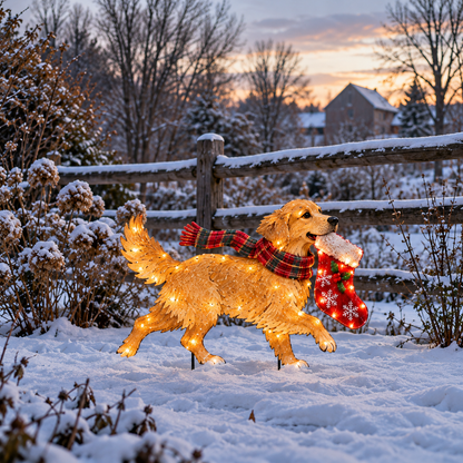 ✨🐕Christmas Glow Pup Collection – Lighted Holiday Dog Yard Decor