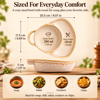Handmade Soup & Sandwich Bowl Set / Cozy Meals