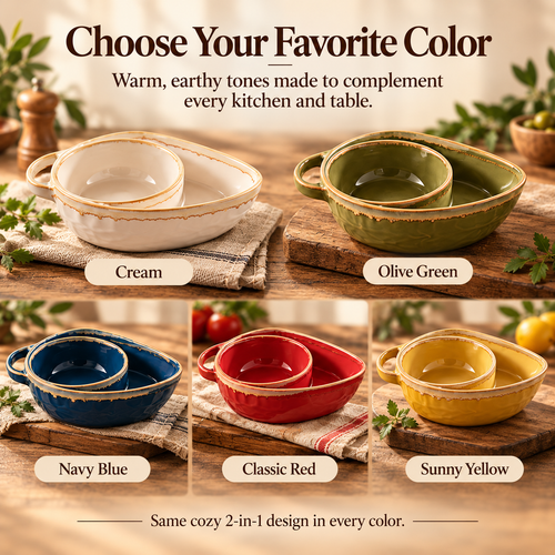 Handmade Soup & Sandwich Bowl Set / Cozy Meals