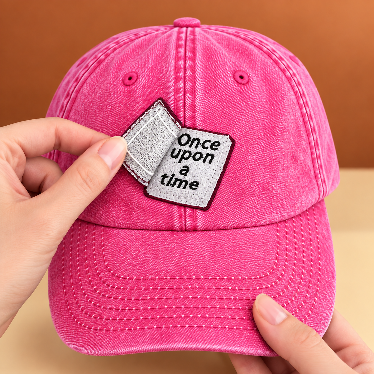 📕Interactive Storybook Cap – Vintage Washed Flip-Open Book Hat