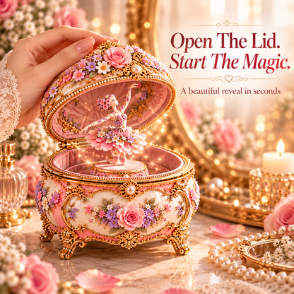 🎉50% OFF Floral Ballerina Music Box – A Romantic Keepsake With a Magical Butterfly Reveal 🦋