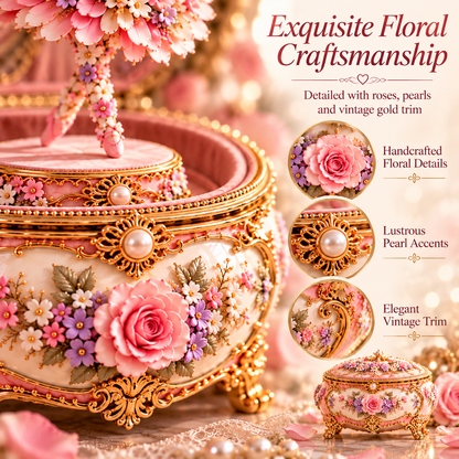 🎉50% OFF Floral Ballerina Music Box – A Romantic Keepsake With a Magical Butterfly Reveal 🦋