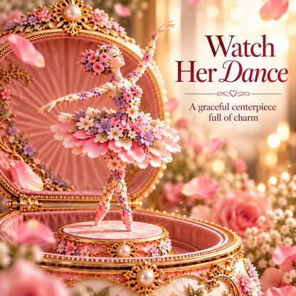🎉50% OFF Floral Ballerina Music Box – A Romantic Keepsake With a Magical Butterfly Reveal 🦋