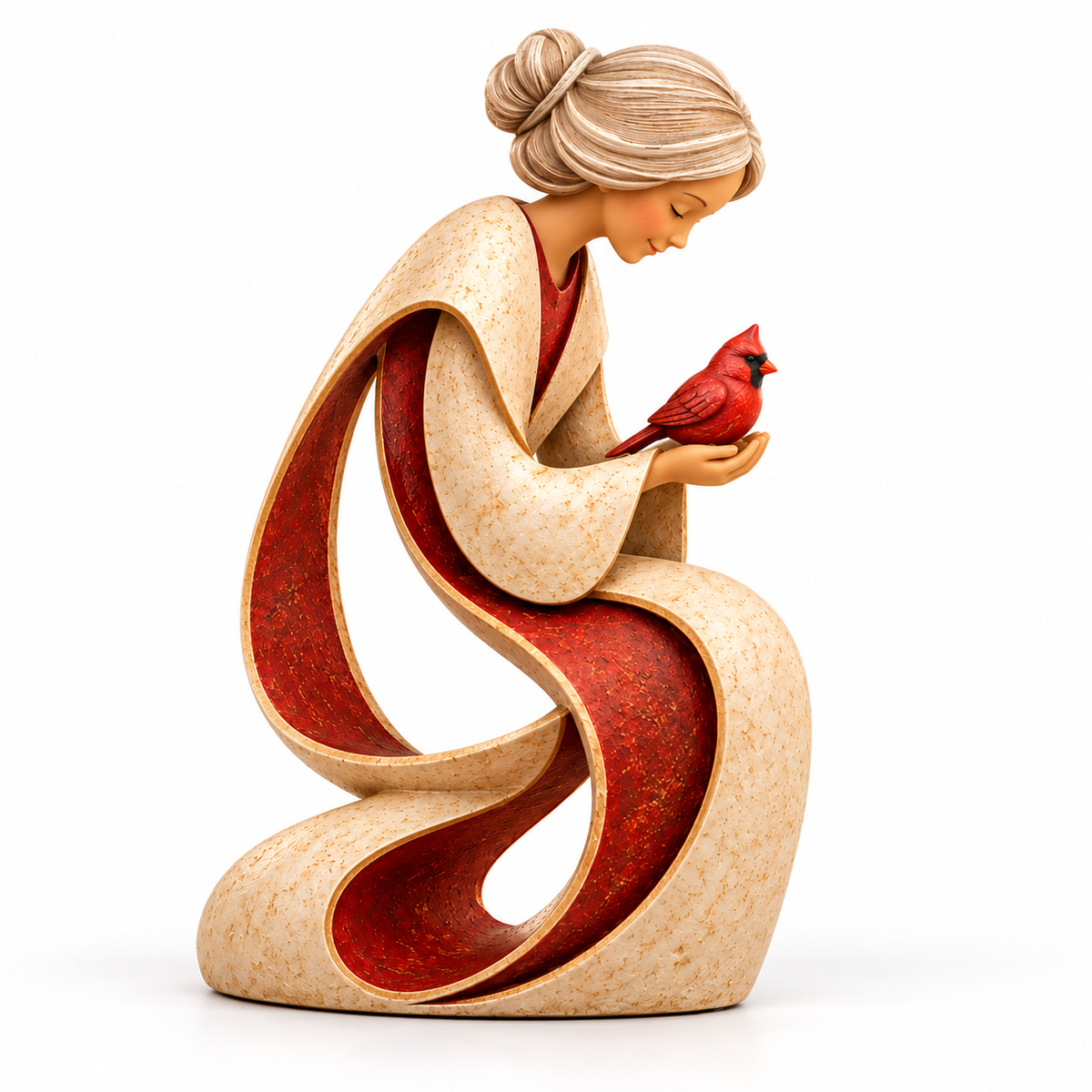 🔥 LAST DAY 50% OFF 🔥Love Passed Down™ – Grandmother & Granddaughter Cardinal Keepsake Sculpture