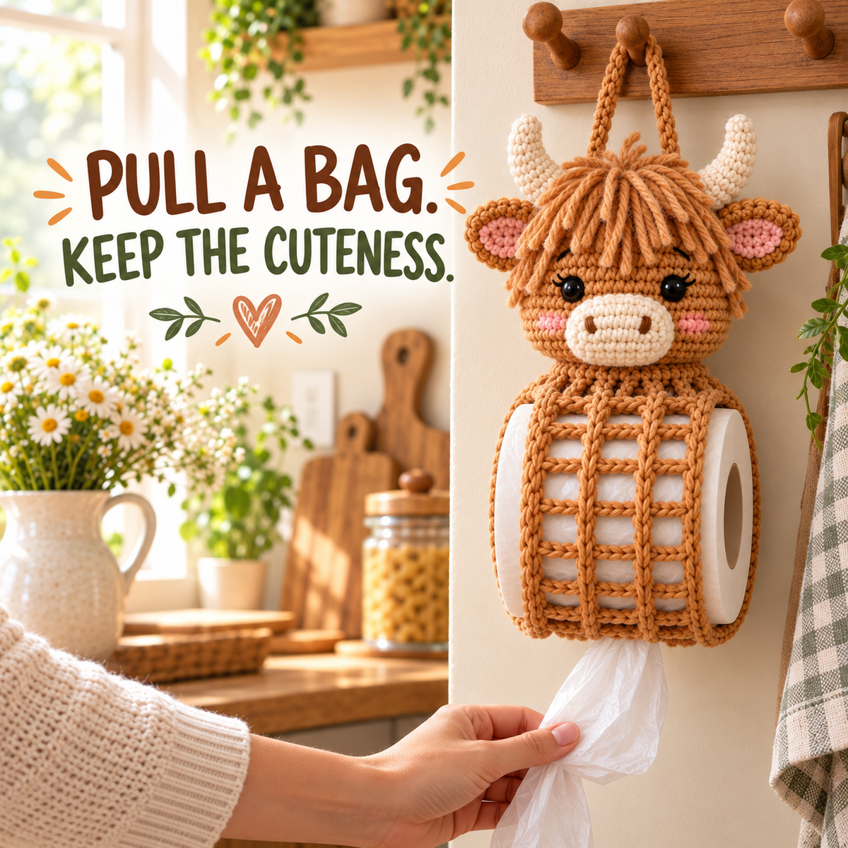🧶 Cozy Critter Creations™ – Adorable Animal Crochet Toilet Paper Holder DIY Kits