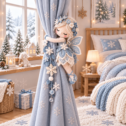 Enchanted Fairy Hug™ – Crochet Curtain Tiebacks, Whimsical Window Decor & Gift