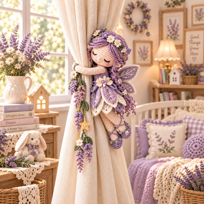 Enchanted Fairy Hug™ – Crochet Curtain Tiebacks, Whimsical Window Decor & Gift