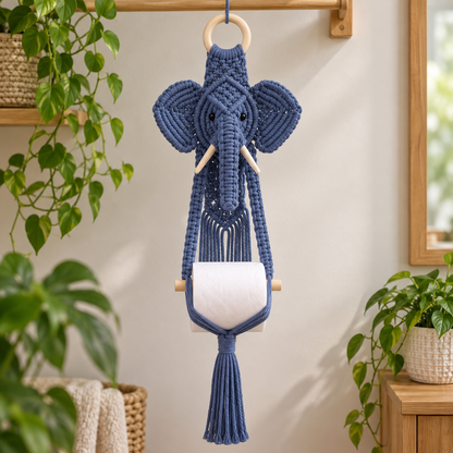 Boho Critter Charm™ – 9 Handmade Macramé Animal Toilet Paper Holders | Cute Bathroom Decor & Gifts