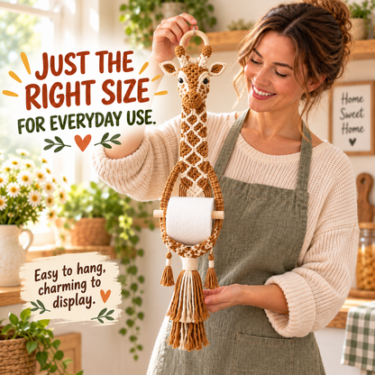Boho Critter Charm™ – 9 Handmade Macramé Animal Toilet Paper Holders | Cute Bathroom Decor & Gifts
