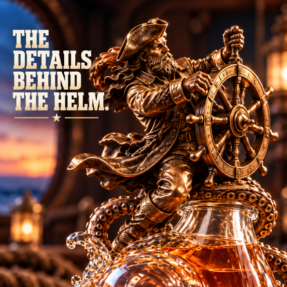 ⚓ Stormbound Captain & Deep-Sea Octopus Whiskey Decanter – 2026 Nautical Collector’s Edition 🥃