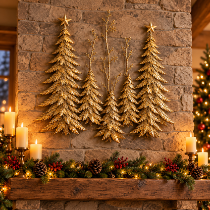 Golden Forest Glow™ – Lighted Christmas Wall Decor